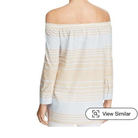 Lafayette 148 New York Amy Striped Blouse S NWOT - Picture 4 of 12